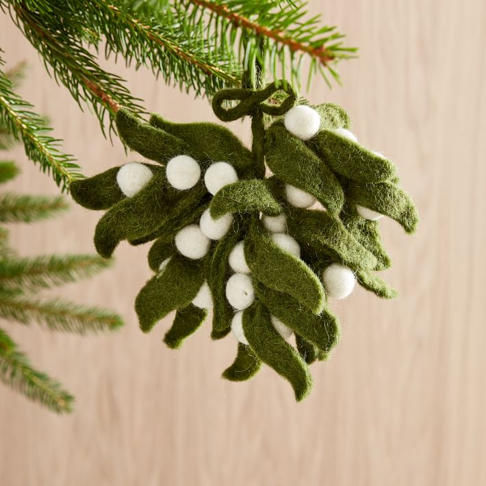 Mistletoe felt ornament