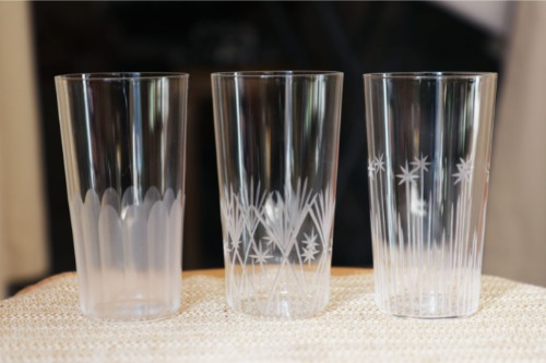 Classic etched glass - 3 type