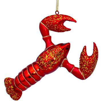 Lobster glass ornament