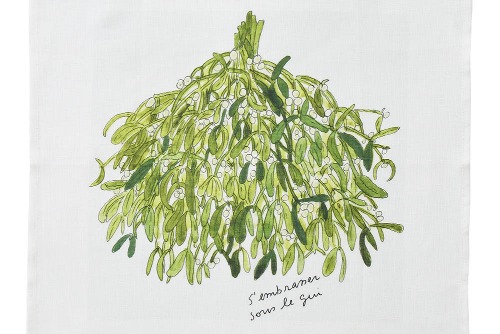 Mistletoe handkerchief - Isabelle Boinot
